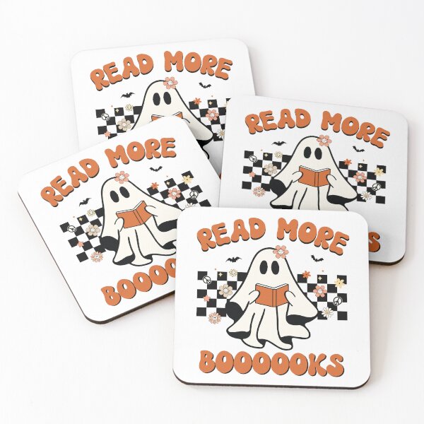 Item preview, Read More Books Groovy Halloween Boo Ghost Read a Book designed and sold by Tatus Brinal.