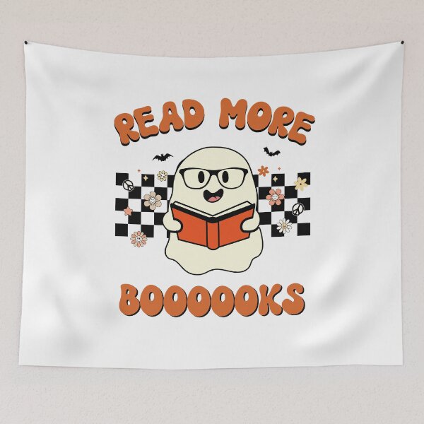 Item preview, Read More Books Groovy Halloween Ghost Read a Book designed and sold by Tatus Brinal.