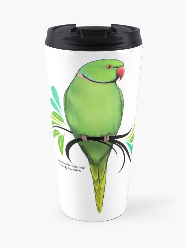 green indian ringneck parrot
