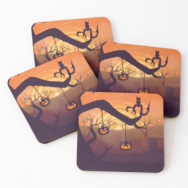Item preview, Spooky pumpkin colorful landscape designed and sold by Art-Ilustration.