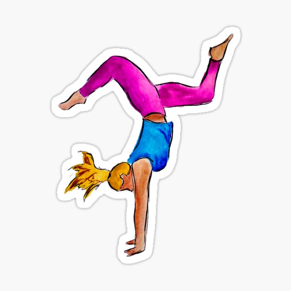 Item preview, Blonde Girl Doing Handstand designed and sold by julyperson.