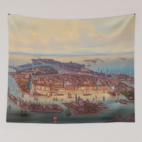 Item preview, A Panoramic View of Venice | Albert Rieger | 1867 Cityscape Art designed and sold by CJET.