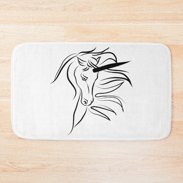 Item preview, Unicorn line art drawing designed and sold by LineArtDrawing.