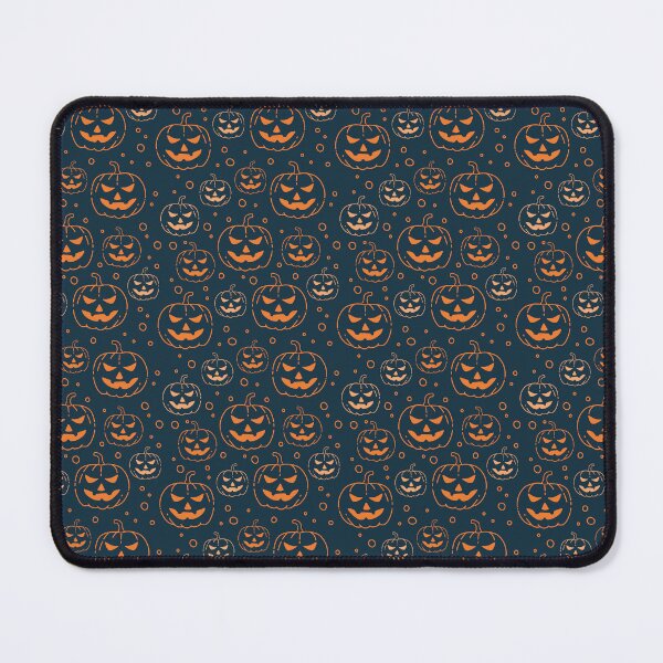 Item preview, Spooky Scary Smiling Pumpkins Halloween Pattern designed and sold by S Cube Design.