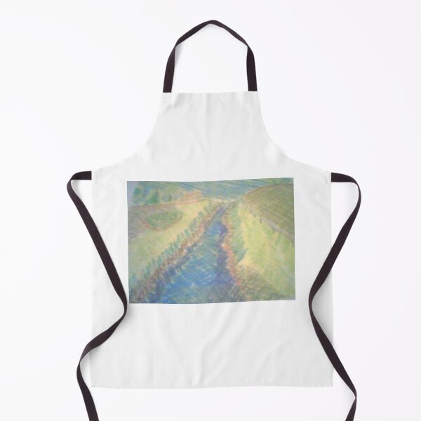 Item preview, River between two fields (raw) designed and sold by CharlieDingler.
