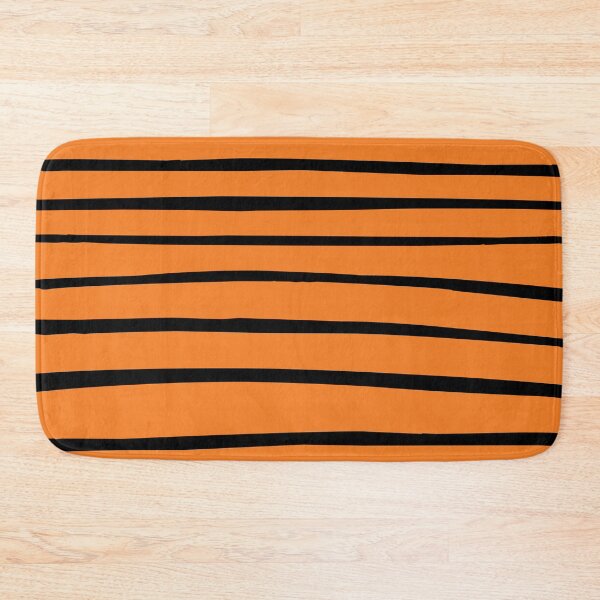 Item preview, Black hand drawn lines on orange background for Halloween designed and sold by BattaAnastasia.