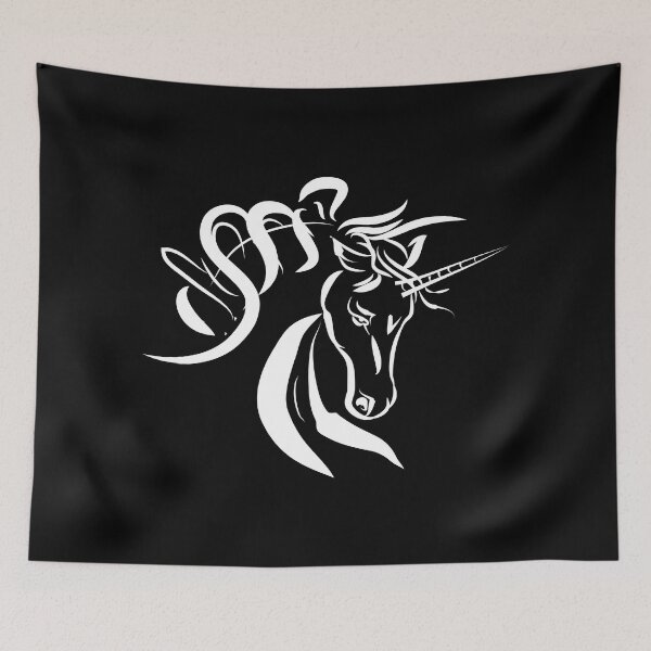 Item preview, Unicorn line art drawing designed and sold by LineArtDrawing.