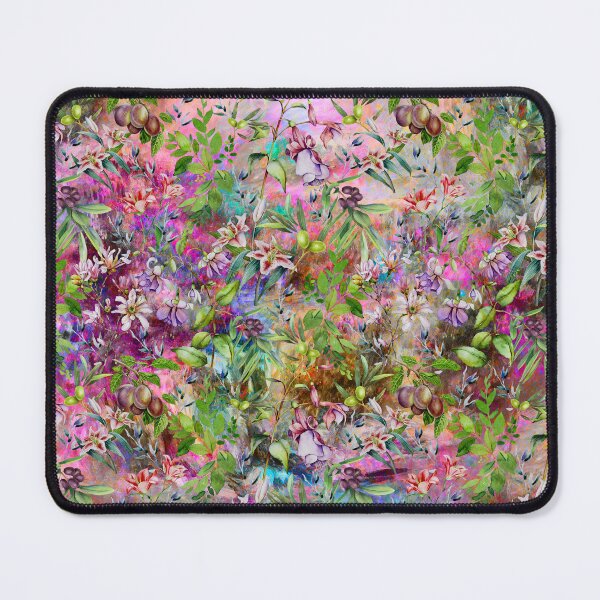 Item preview, Sweet florals and blooms, roses and flowers, botanical pattern, botanical pattern, flowers illustration, floral seamless, multicoloured pink turquoise floral designed and sold by ZeinabTaha.