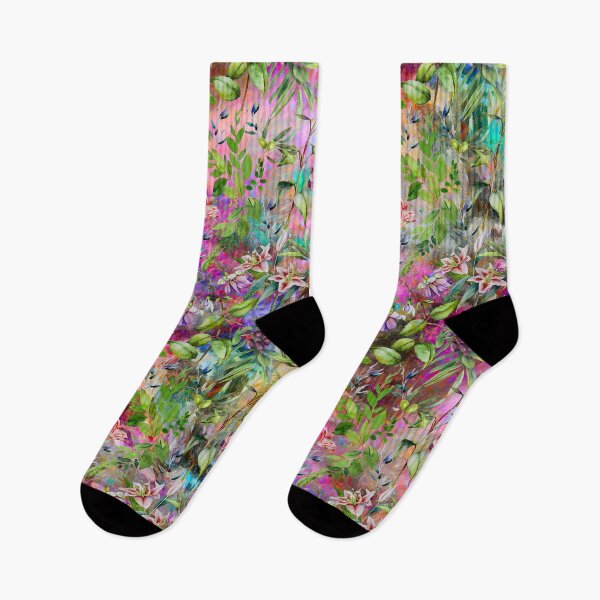 Item preview, Sweet florals and blooms, roses and flowers, botanical pattern, botanical pattern, flowers illustration, floral seamless, multicoloured pink turquoise floral designed and sold by ZeinabTaha.