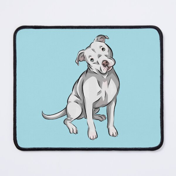 Item preview, Cute White American Pitbull Terrier | Cartoon Dog designed and sold by shirinsart.