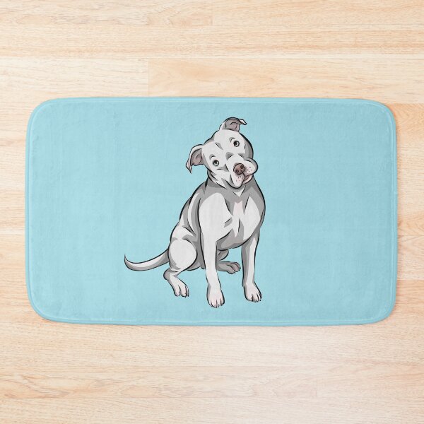 Item preview, Cute White American Pitbull Terrier | Cartoon Dog designed and sold by shirinsart.