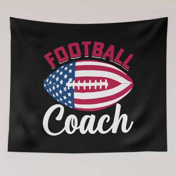 Item preview, American Football Player 4th July USA Flag Patriotic Coach designed and sold by BELASKRI STORE.