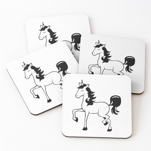Item preview, Unicorn line art drawing designed and sold by LineArtDrawing.