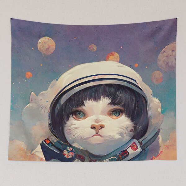 Item preview, Cute Astronaut Cat Portrait designed and sold by Pet Shelter.