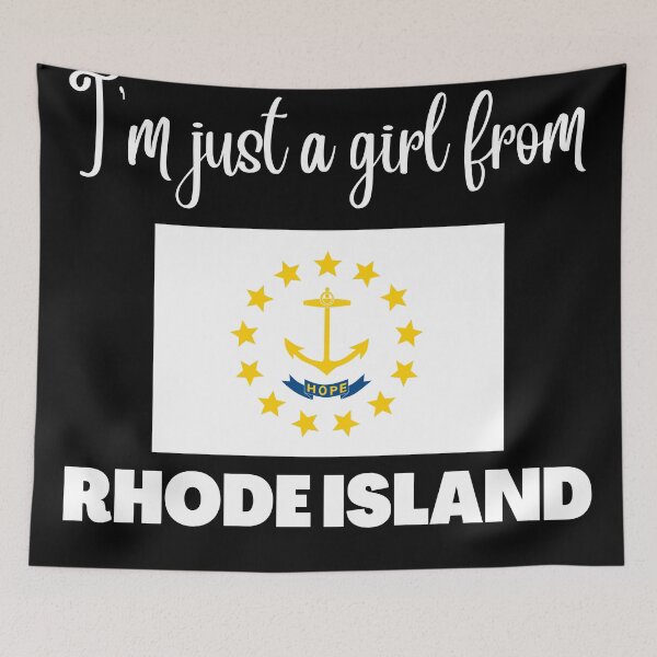 Item preview, I’m just a girl from Rhode Island- State pride design for women and girls designed and sold by DesignsByDaddy.