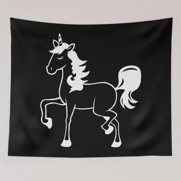 Item preview, Unicorn line art drawing designed and sold by LineArtDrawing.