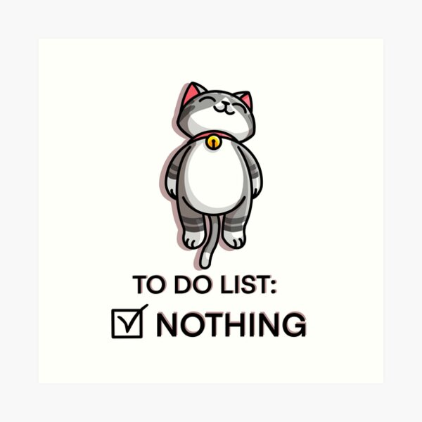Item preview, To Do List: Nothing designed and sold by OnlyCoolDesigns.