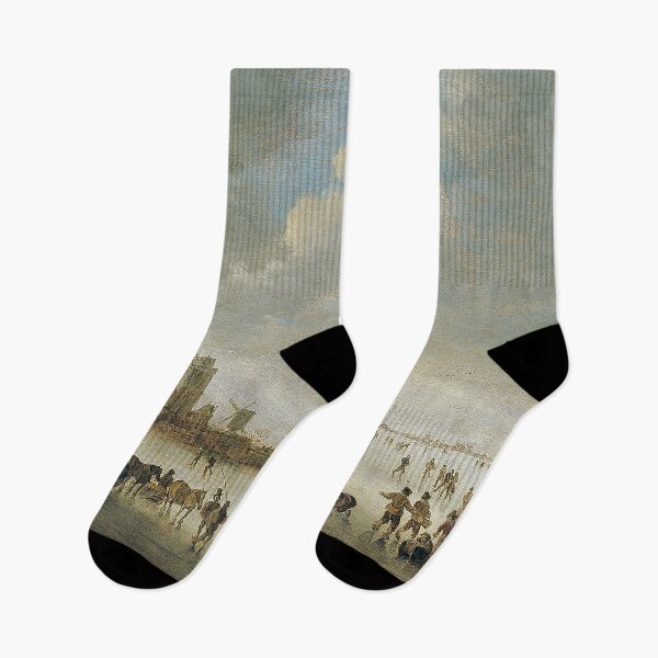 Item preview, Jan van Goyen  Winter Landscape With Figures On Ice designed and sold by OldTimeArt.