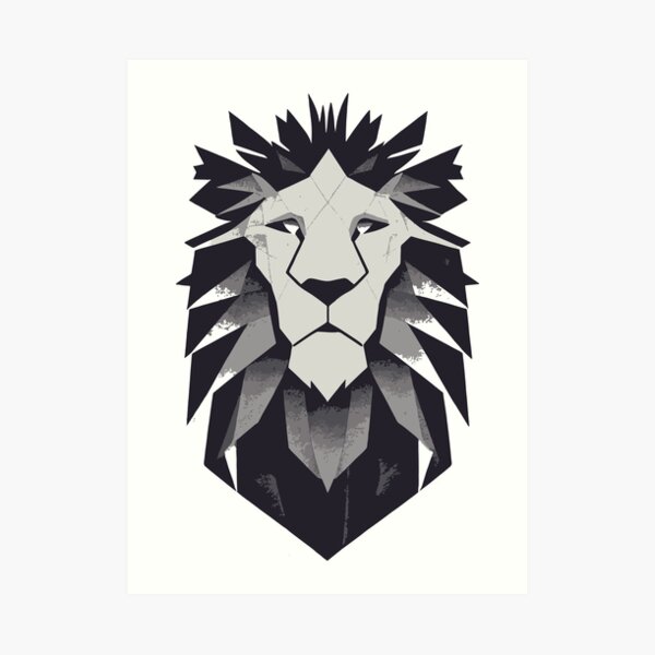 "King Lion Low Poly" Art Print for Sale by Magicmindart | Redbubble