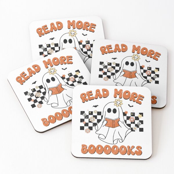 Item preview, Vintage Groovy Halloween Read More Books Cute Boo read a book designed and sold by mrxova.