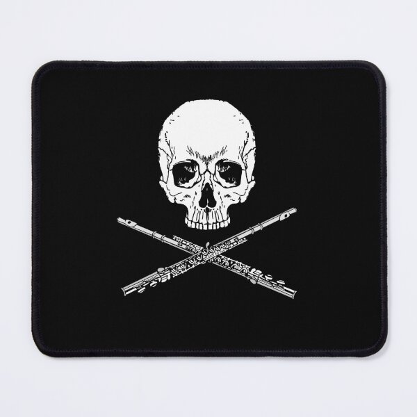 Item preview, Flute Skull Cross For Flute Player And Orchestra Musicians As A Jazz Flutist designed and sold by Funwithmusic.