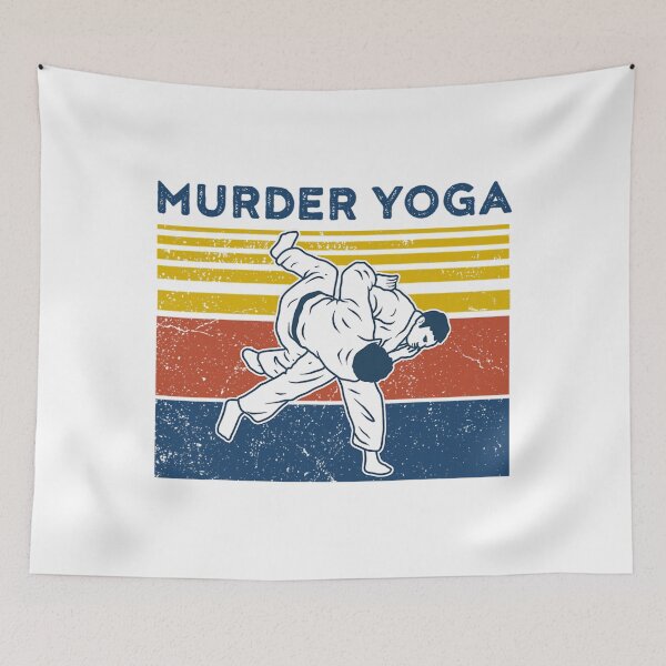 Artikelvorschau, Jiu Jitsu Shirts Murder Yoga Mens Vintage BJJ MMA Jujitsu entworfen und verkauft von sorebull-fighte.