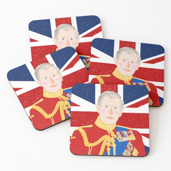 Item preview, King Charles III Against a Union Jack Background designed and sold by Adam Regester.