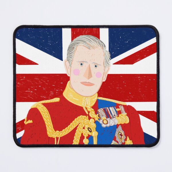 Item preview, King Charles III Against a Union Jack Background designed and sold by Adam Regester.