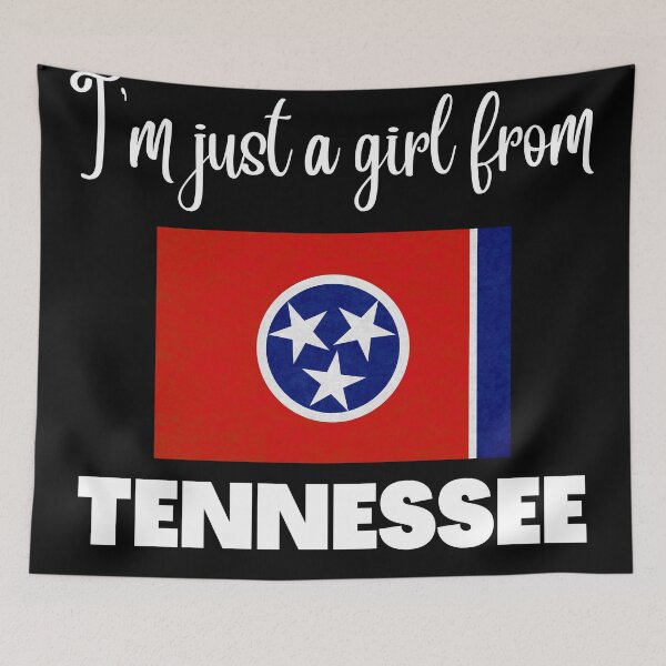 Item preview, I’m just a girl from Tennessee- State pride design for women and girls designed and sold by DesignsByDaddy.