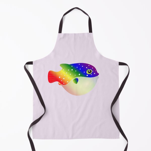 Item preview, puffer fish blow fish cute pufferfish rainbow designed and sold by MiraNomegusta.