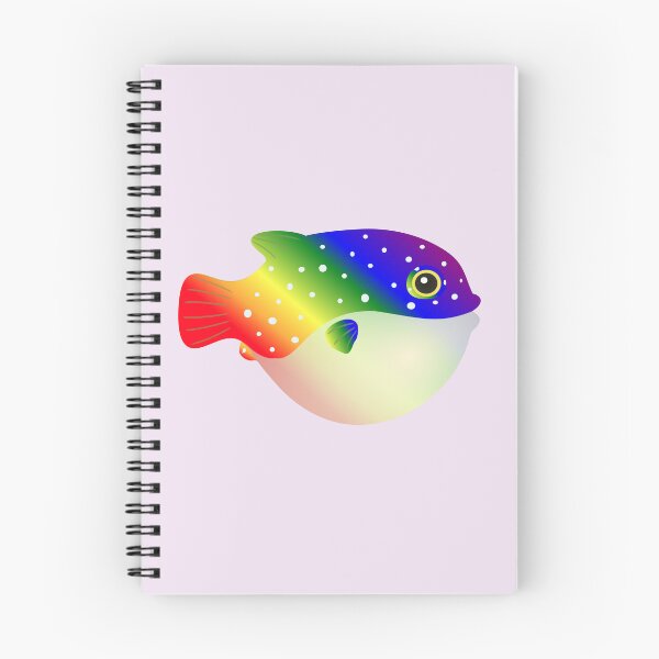 Item preview, puffer fish blow fish cute pufferfish rainbow designed and sold by MiraNomegusta.
