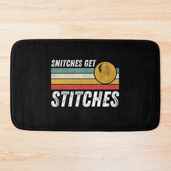 Item preview, Snitches Get Stitches Santa Funny Xmas designed and sold by Pixelish.