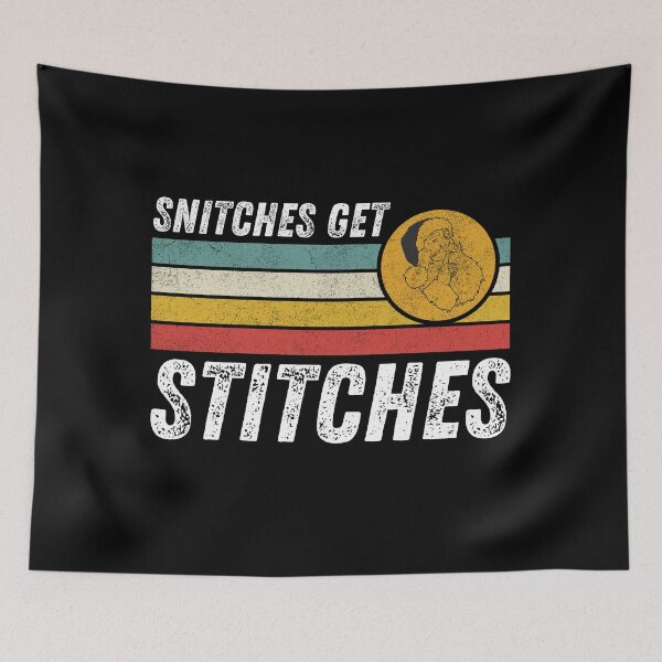 Item preview, Snitches Get Stitches Santa Funny Xmas designed and sold by Pixelish.