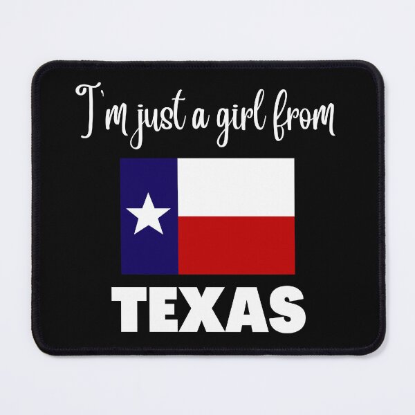 Item preview, I’m just a girl from Texas- State pride design for women and girls designed and sold by DesignsByDaddy.