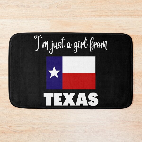 Item preview, I’m just a girl from Texas- State pride design for women and girls designed and sold by DesignsByDaddy.