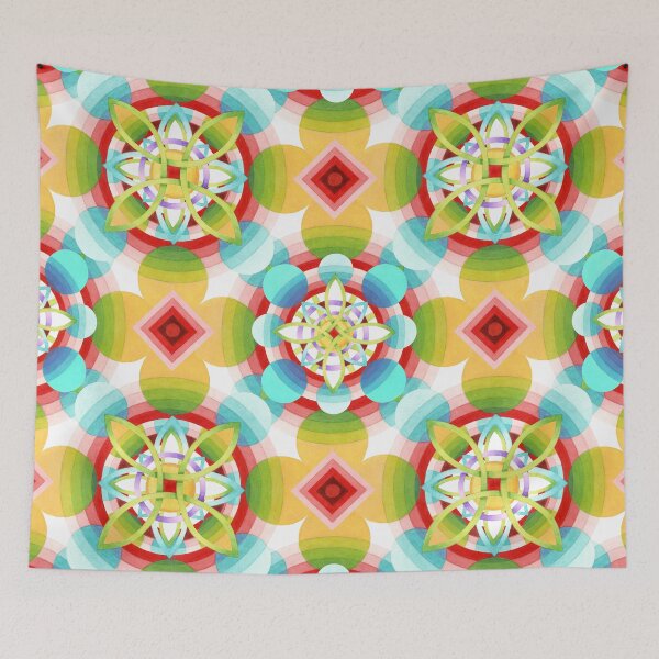 Item preview, Retro Ombre Flowers (large scale) designed and sold by PatriciaSheaDesigns.