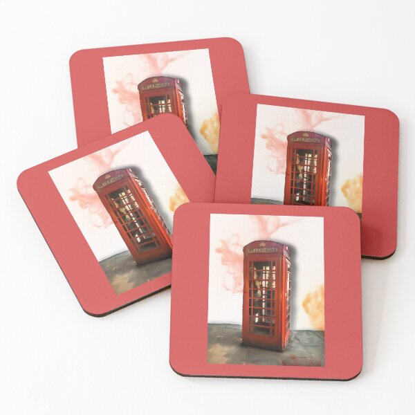 Item preview, Red Flare London Phone Box designed and sold by CrystalsArtPaws.