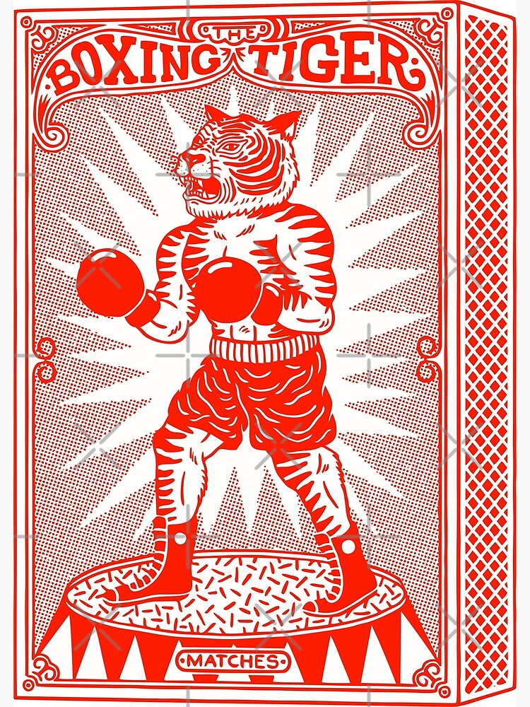 "Safety Matches Boxing Tiger" Poster for Sale by Yeaha Redbubble