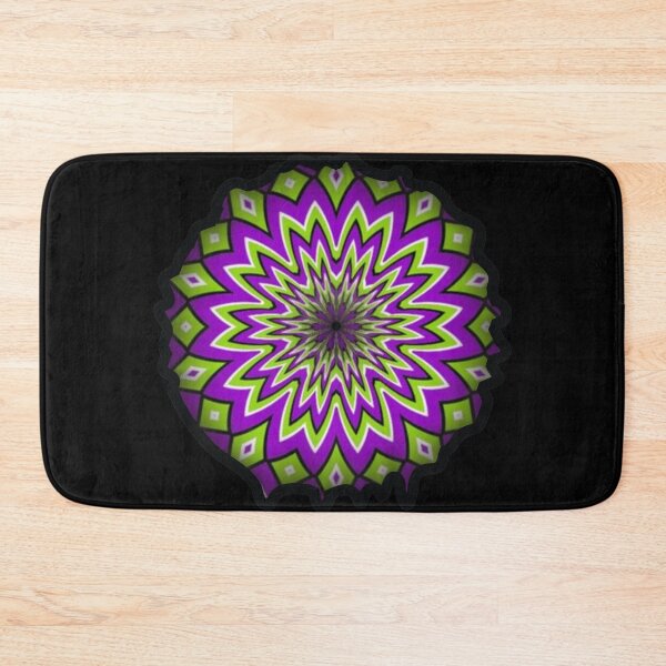 Item preview, stain fractal violet green opt art designed and sold by OptLuv.