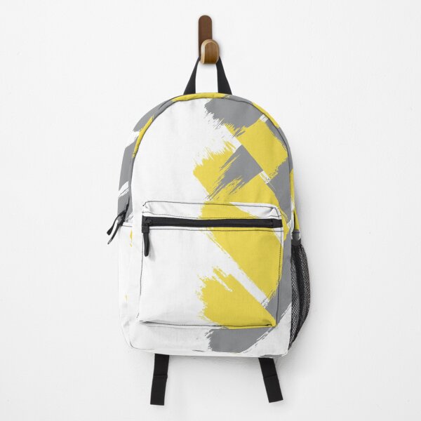 Item preview, Crossing brushstrokes: ultimate gray & illuminate yellow designed and sold by PixelPack Design.