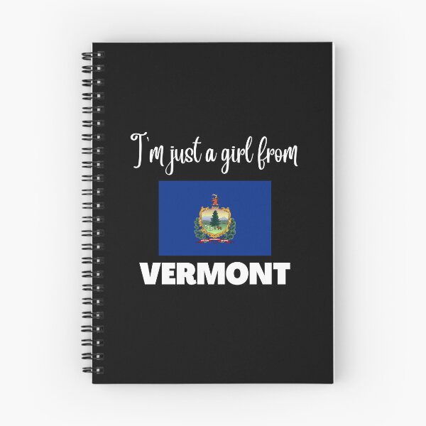 Item preview, I’m just a girl from Vermont- State pride design for women and girls designed and sold by DesignsByDaddy.