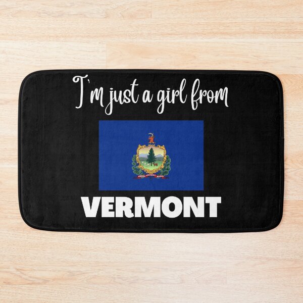 Item preview, I’m just a girl from Vermont- State pride design for women and girls designed and sold by DesignsByDaddy.