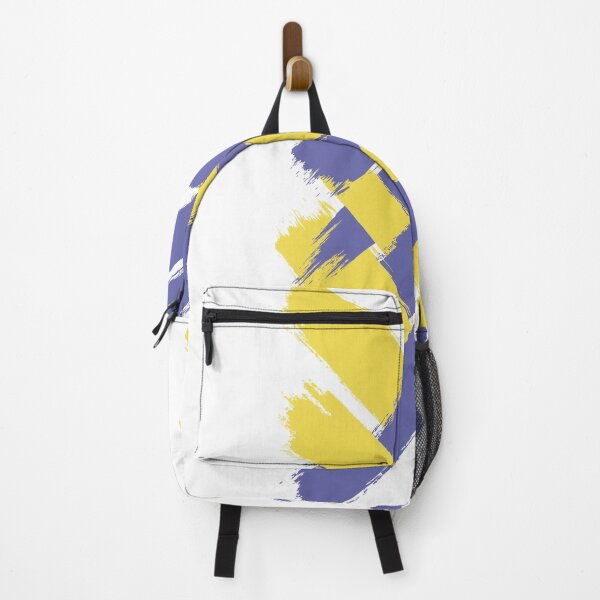 Item preview, Crossing brushstrokes: very peri & illuminate yellow designed and sold by PixelPack Design.