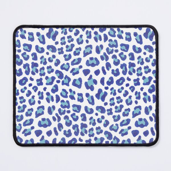 Item preview, Leopard Print-Navy & Turquoise on White designed and sold by Pamelandia.