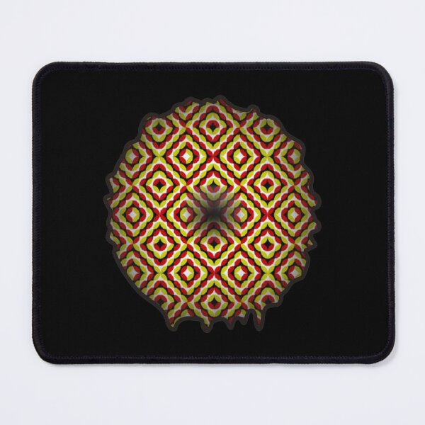 Item preview, drop stain colored orange optical illusion art designed and sold by OptLuv.