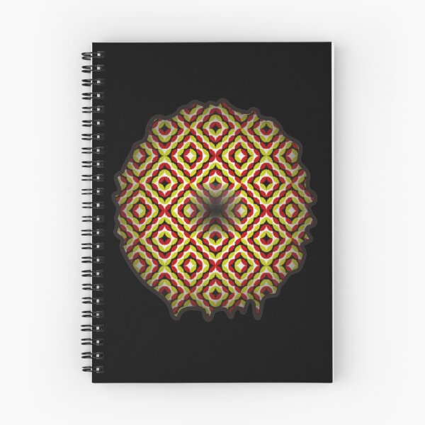 Item preview, drop stain colored orange optical illusion art designed and sold by OptLuv.