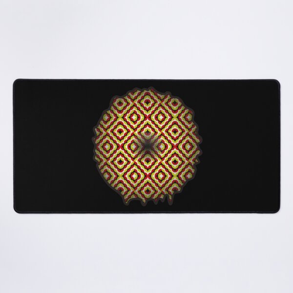 Item preview, drop stain colored orange optical illusion art designed and sold by OptLuv.