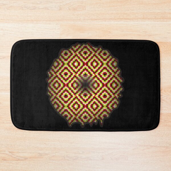 Item preview, drop stain colored orange optical illusion art designed and sold by OptLuv.