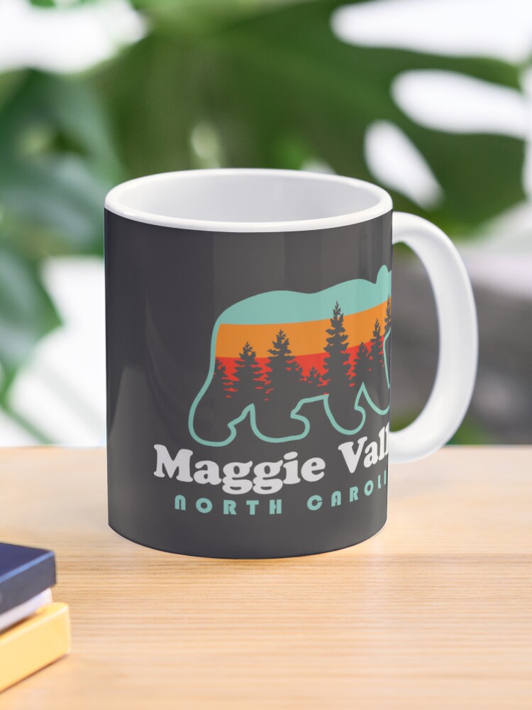 Retro Vintage Sunset Mountain Camping Outdoor Ceramic Coffee Mug