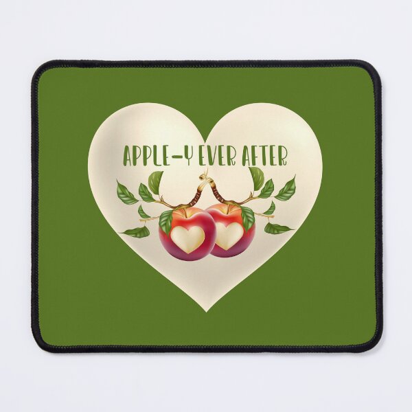 Artikelvorschau, Apple-Y Ever After! (mit Herz auf Grün) entworfen und verkauft von PawsitiveMum.